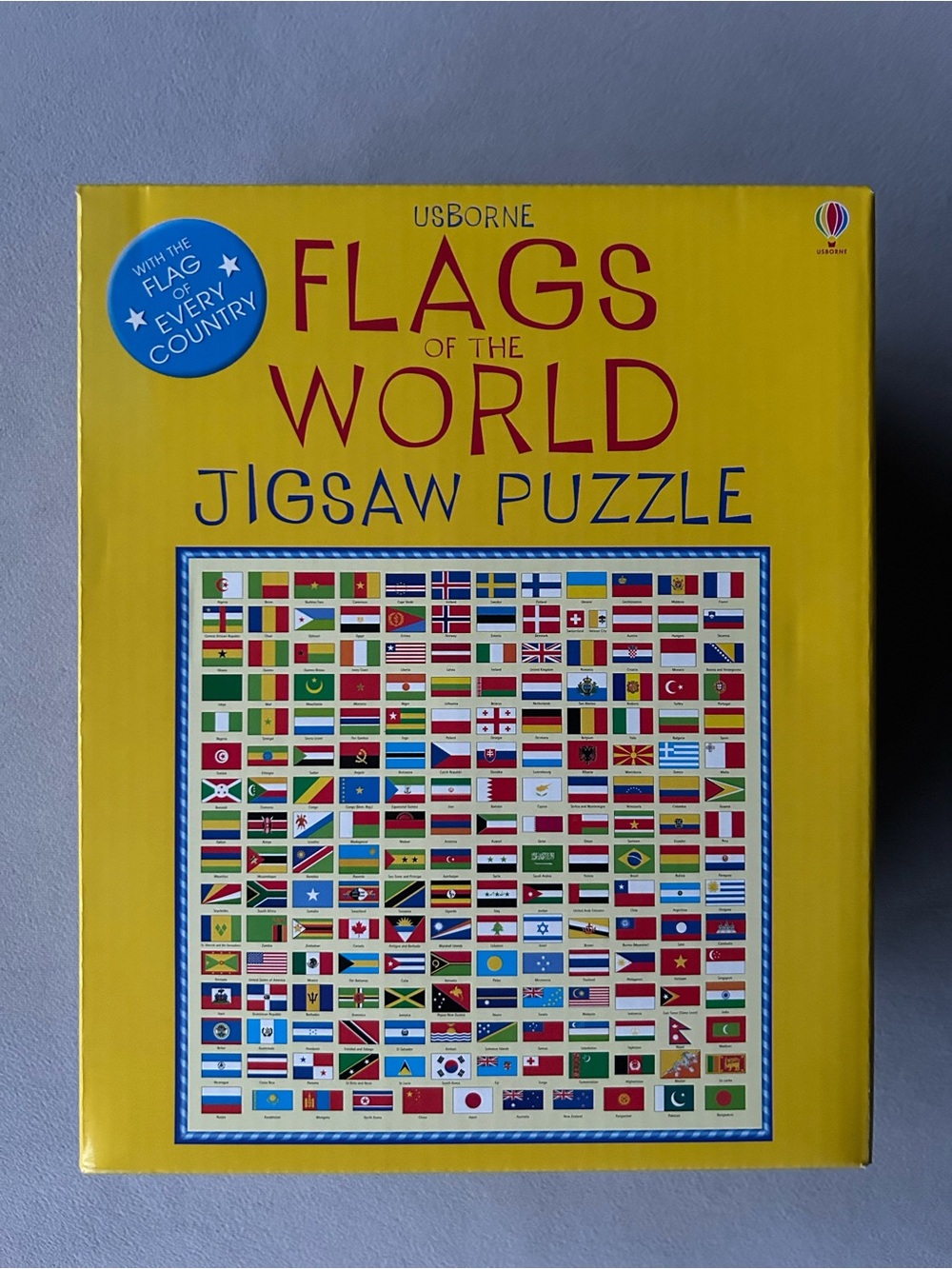 220 Piece Puzzle ~ Usborne ~ Flags of the World Jigsaw Puzzle ~ Brand New!